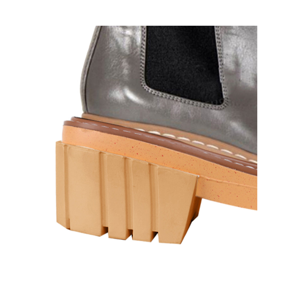 Leather Platform Ankle Boots