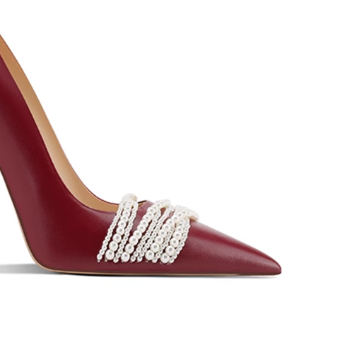Pearl Mid Heel Pumps - 8cm