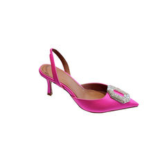 Diamante Buckled Mid Heel Sandals - 7cm