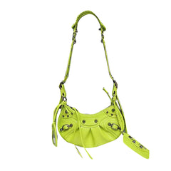 Buckled Leather Cross Body Bag - Small