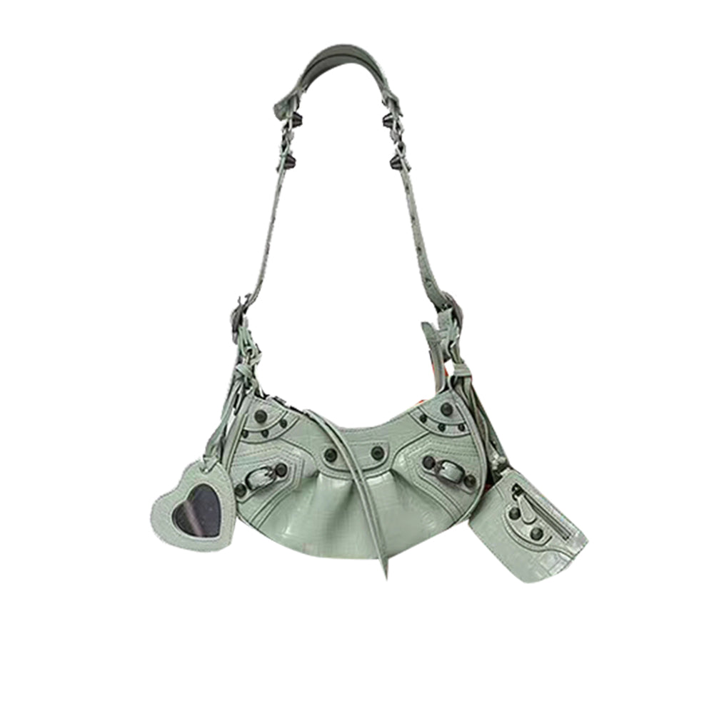 Buckled Leather Cross Body Bag - Small