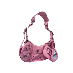 Buckled Leather Cross Body Bag - Small