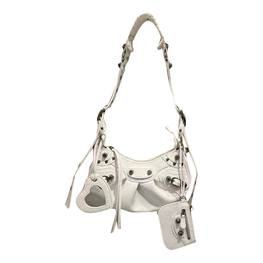 Buckled Leather Cross Body Bag - Small
