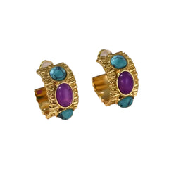 Vegan Gem Earrings - Pair