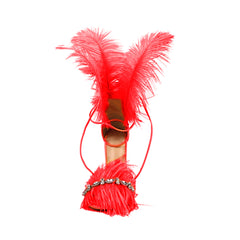 Diamante Feather High Heel Sandals
