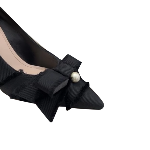 Bow Kitten Heel Pumps