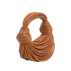 Knotted Leather Tote Bag