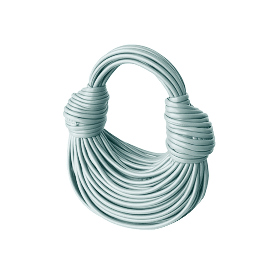 Knotted Leather Tote Bag