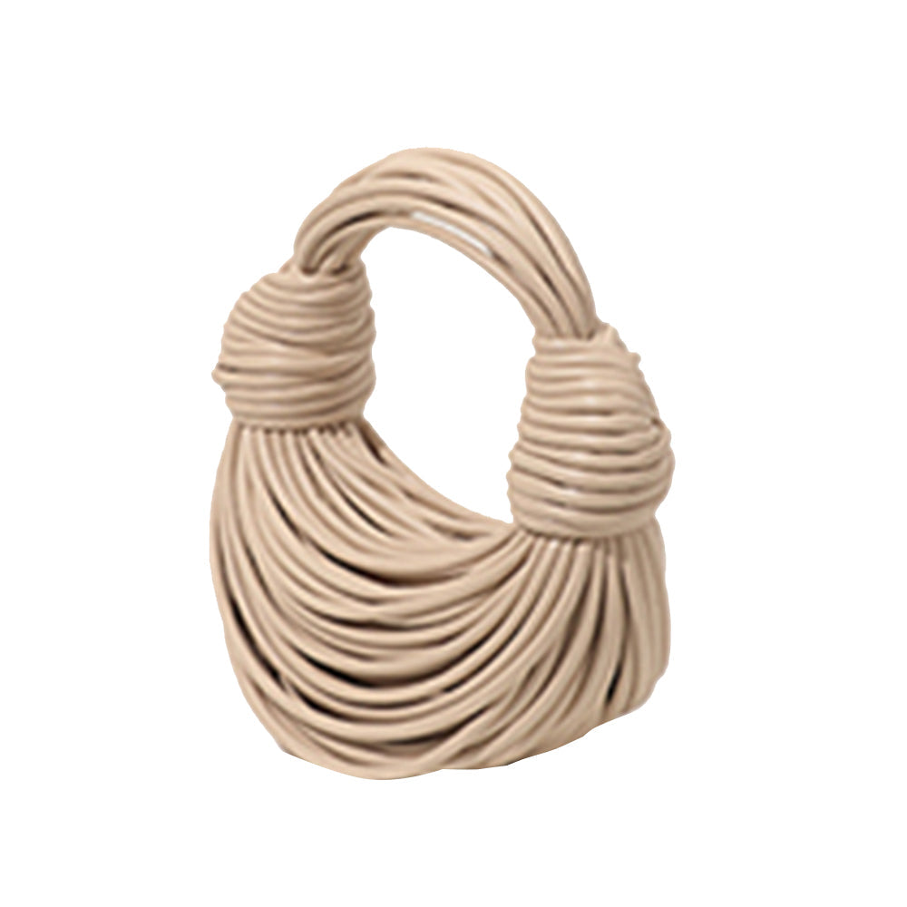 Knotted Leather Tote Bag