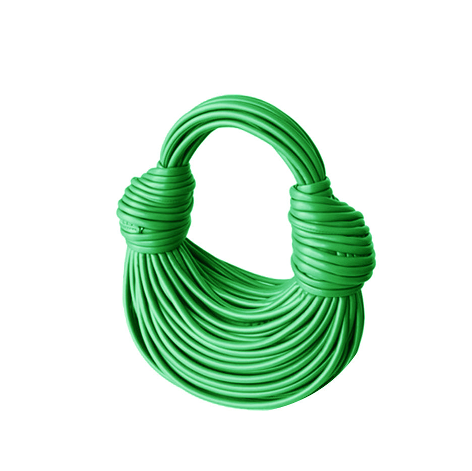 Knotted Leather Tote Bag