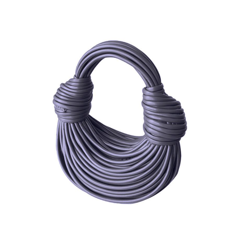Knotted Leather Tote Bag
