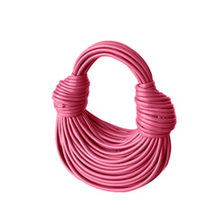 Knotted Leather Tote Bag