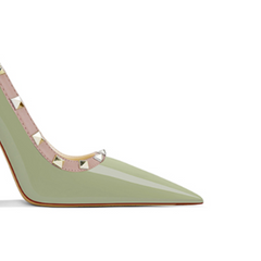 Studded Mid Heel Pumps - 8cm