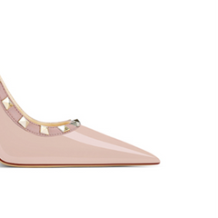 Studded Mid Heel Pumps - 8cm