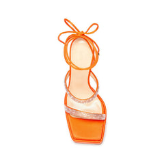Diamante Lace Up Platform Sandals