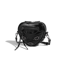 Heart Buckled Cross Body Bag