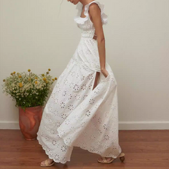 Ruffled Slip Dress