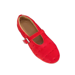 Buckled Flat Ballet Shoes