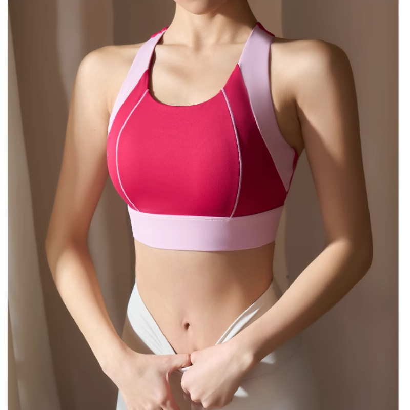 Yoga Pilates Back Cross Fitted Sports Bra
