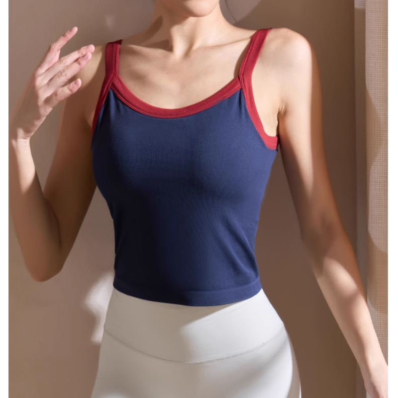 Yoga Plates Bi-Color Fitted Sports Bra
