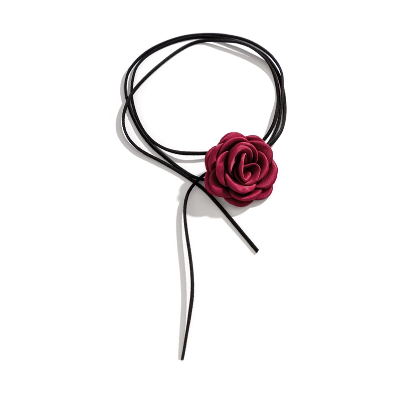Flower Lace Up Choker