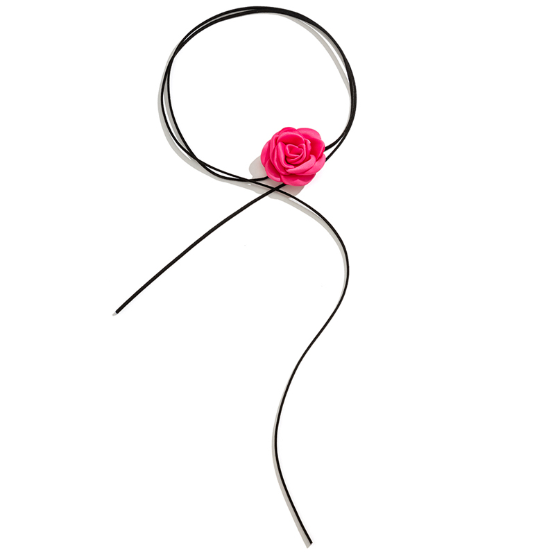 Flower Lace Up Choker
