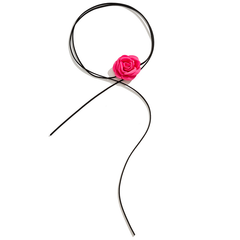 Flower Lace Up Choker