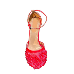 Mesh High Heel Sandals