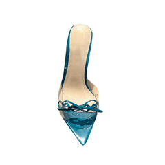 Bow PVC Mules Sandals