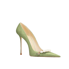 Pearl Mid Heels Pumps - 8cm