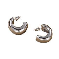 Basic Metal Earrings - Pair