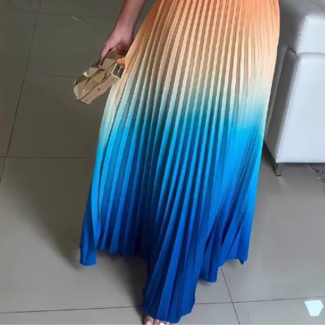 Fold Hem Maxi Dress