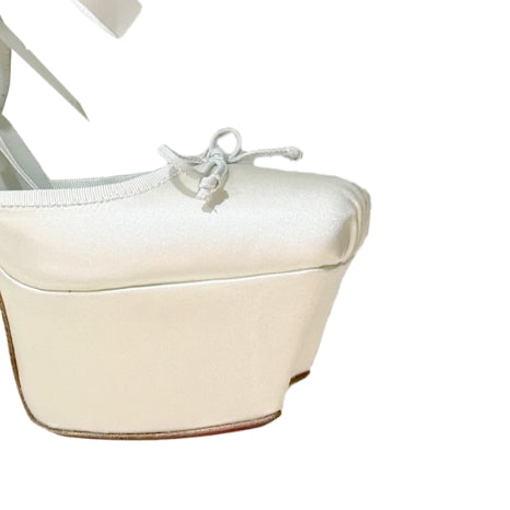 Lace Up High Heel Platform Sandals