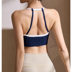 Yoga Pilates Bi-Color Fitted Sports Bra
