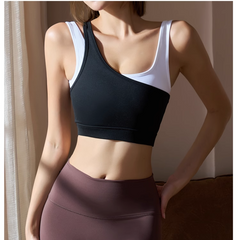 Yoga Pilates Bi-Color Dri-Fit Fitted Sports Bra