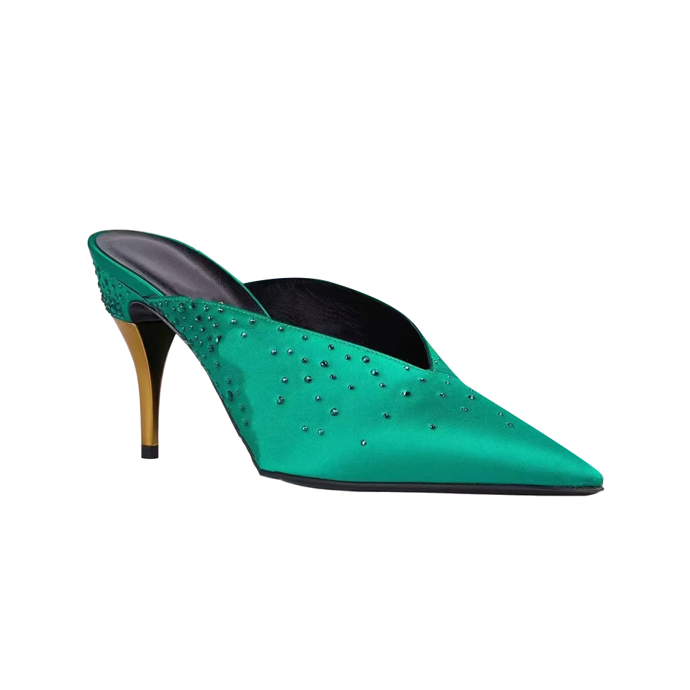 Diamante Mules Sandals