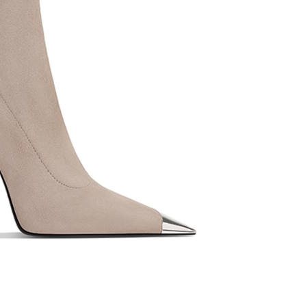 Metal-Plated Ankle Boots - 6cm