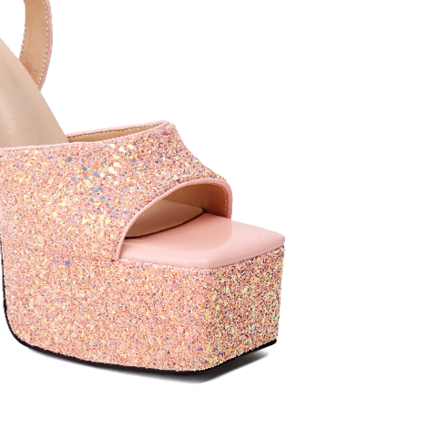 Ankle Strap Block Heel Platform Sandals