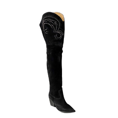 Diamante Over The Knee Boots