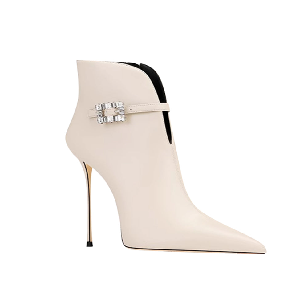 Diamante Ankle Boots - 8cm