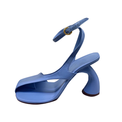Ankle Strap Curved Heel Sandals