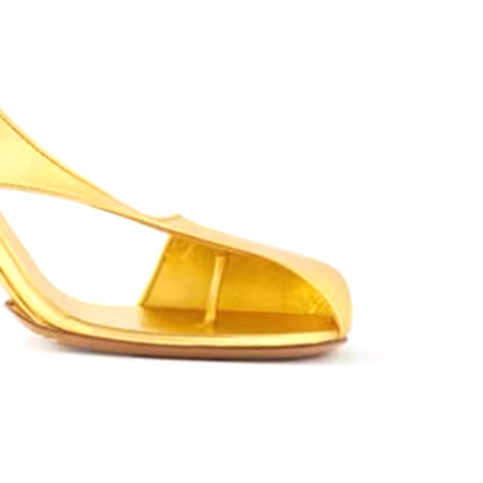 Ankle Strap Curved Heel Sandals