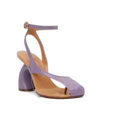 Ankle Strap Curved Heel Sandals