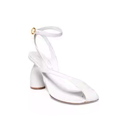 Ankle Strap Curved Heel Sandals