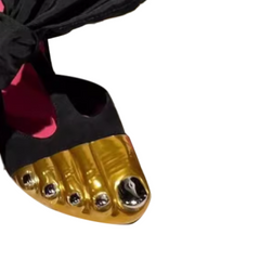 Toe Detailed Bow Statement High Heel Sandals