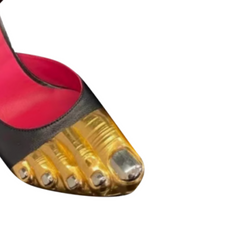 Toe Detailed Statement High Heel Sandals