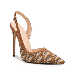 Slingback High Heel Sandals - 12cm