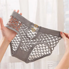 2PCS Women Sexy Fishnet Underwear