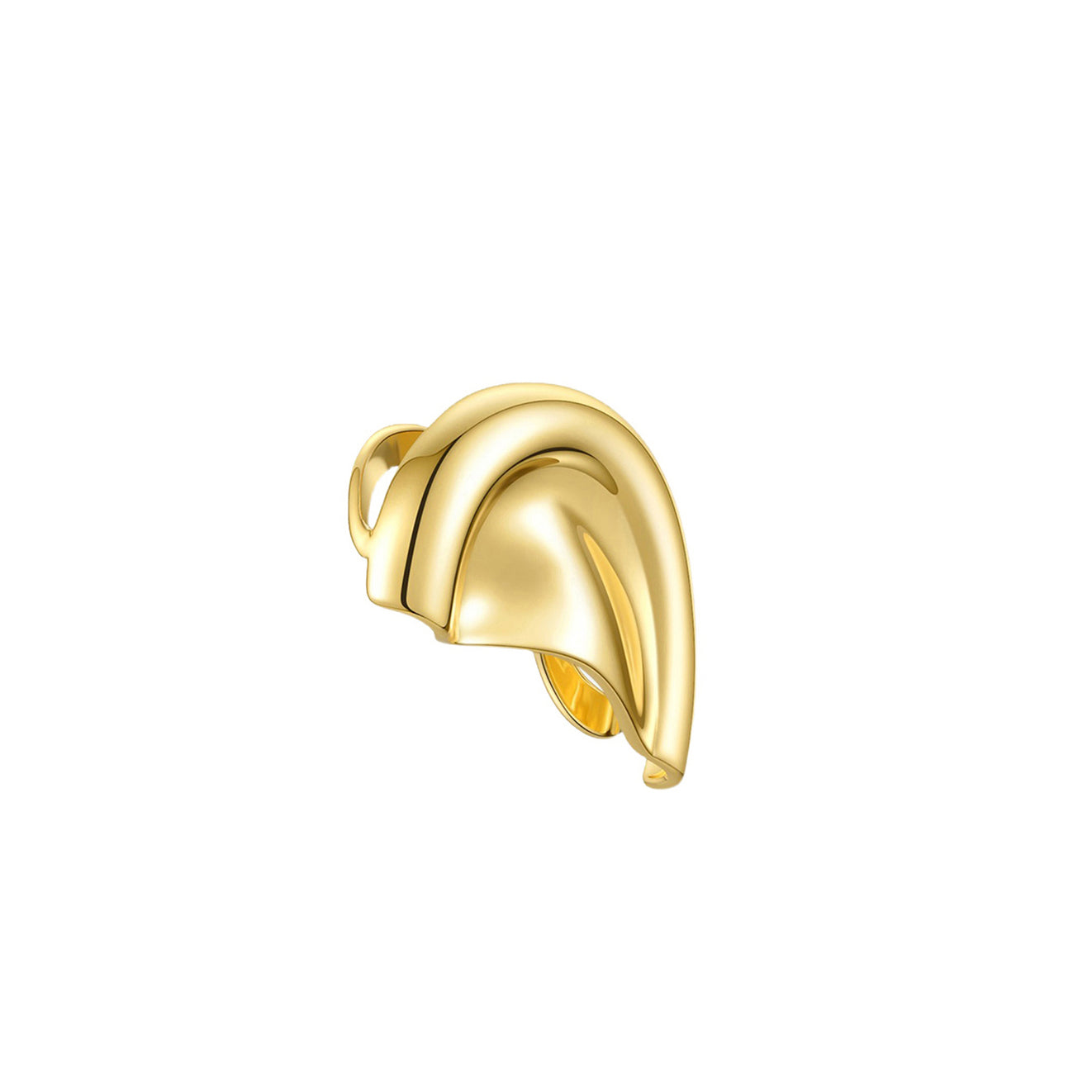 Ear Shaped Clip On Earring - Left