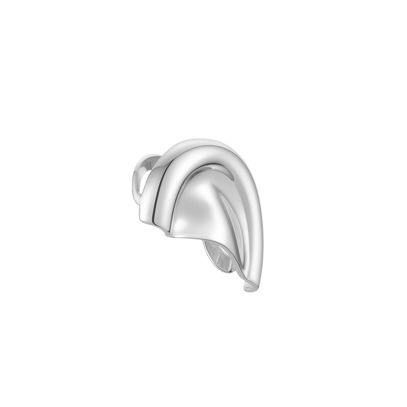 Ear Shaped Clip On Earring - Left